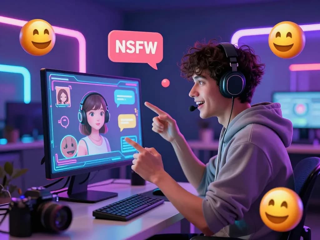 Engaging NSFW AI chat environment showcasing vibrant character interactions in a lively virtual setting.