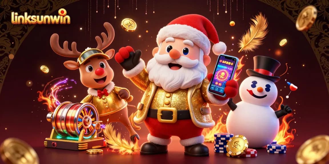 Engage with linksunwin as Santa spins jackpot slots with festive casino flair.