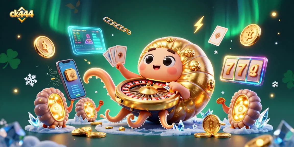 Play exciting games at ck444 featuring a dazzling nautilus roulette and glowing NFTs.