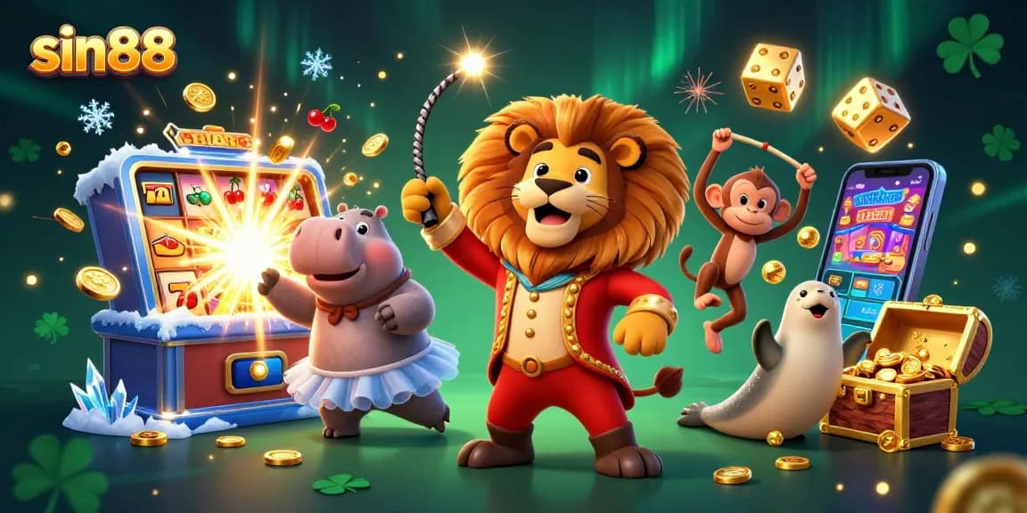Experience sin88 with vibrant 3D casino characters and exciting jackpot visuals.