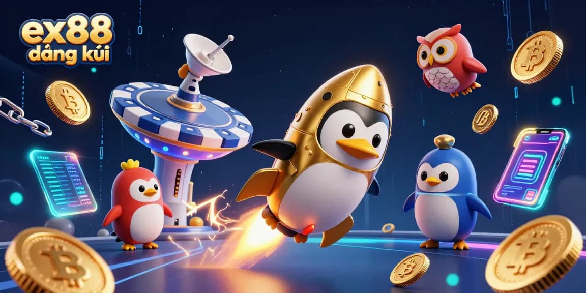 Play at EX88 đăng ký with vibrant casino-themed 3D illustration showcasing thrilling elements and golden coins.