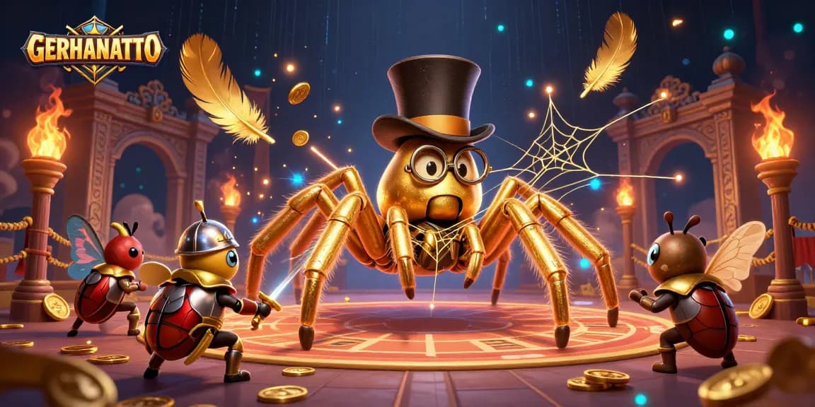 Serunya bermain di GERHANATOTO dengan tarantula emas dan kesatria beetle dalam pertarungan kasino.