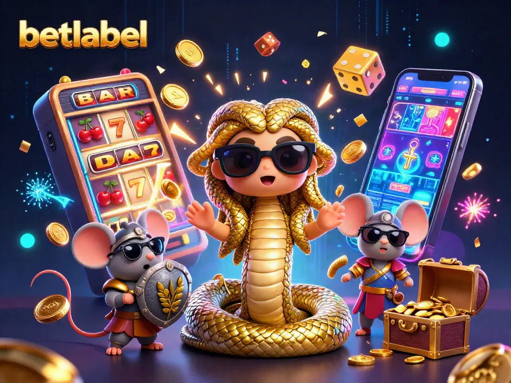 Experience the thrill of betting at betlabel with this vibrant casino scene featuring Joanna Medusa and rich gaming elements.