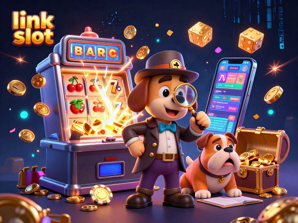 Engage with link slot adventures as a detective and bulldog uncover treasure amidst dynamic casino elements.