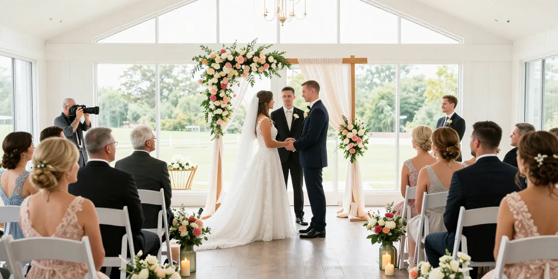 Religious wedding venue from ROKOK88 with beautiful decor for a sacred ceremony.